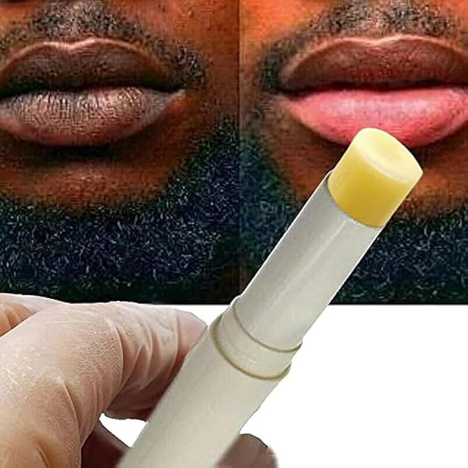 rayihni 2PC LIP BALM REMOVE DARK PIGMENT WHITENING MOISTURIZING LIP HYALURONIC ACID EXFOLIATING DEAD SKIN LIGHTENING LIP CARE (YELLOW) - Image 1